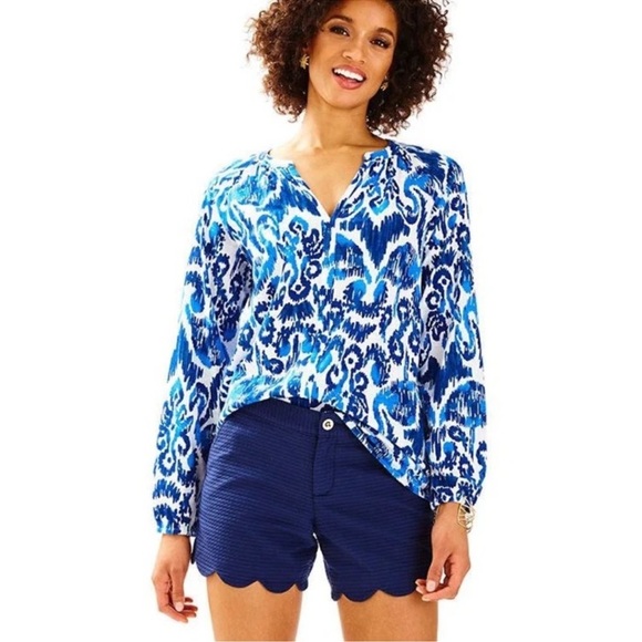 Lilly Pulitzer Buttercup Scallop Short - Picture 1 of 12